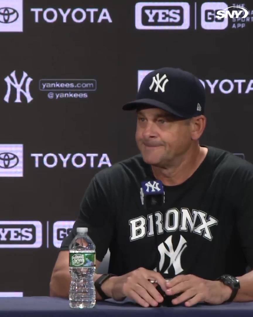 “I think you all know how bad he wants to be on that field contributing to a championship.” -Aaron Boone on Giancarlo Stanton