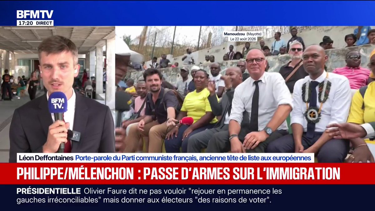 Édouard Philippe à Mayotte sur le sujet de l'immigration: "Je l'invite à revenir à la raison", lance Léon Deffontaines (Parti communiste français)