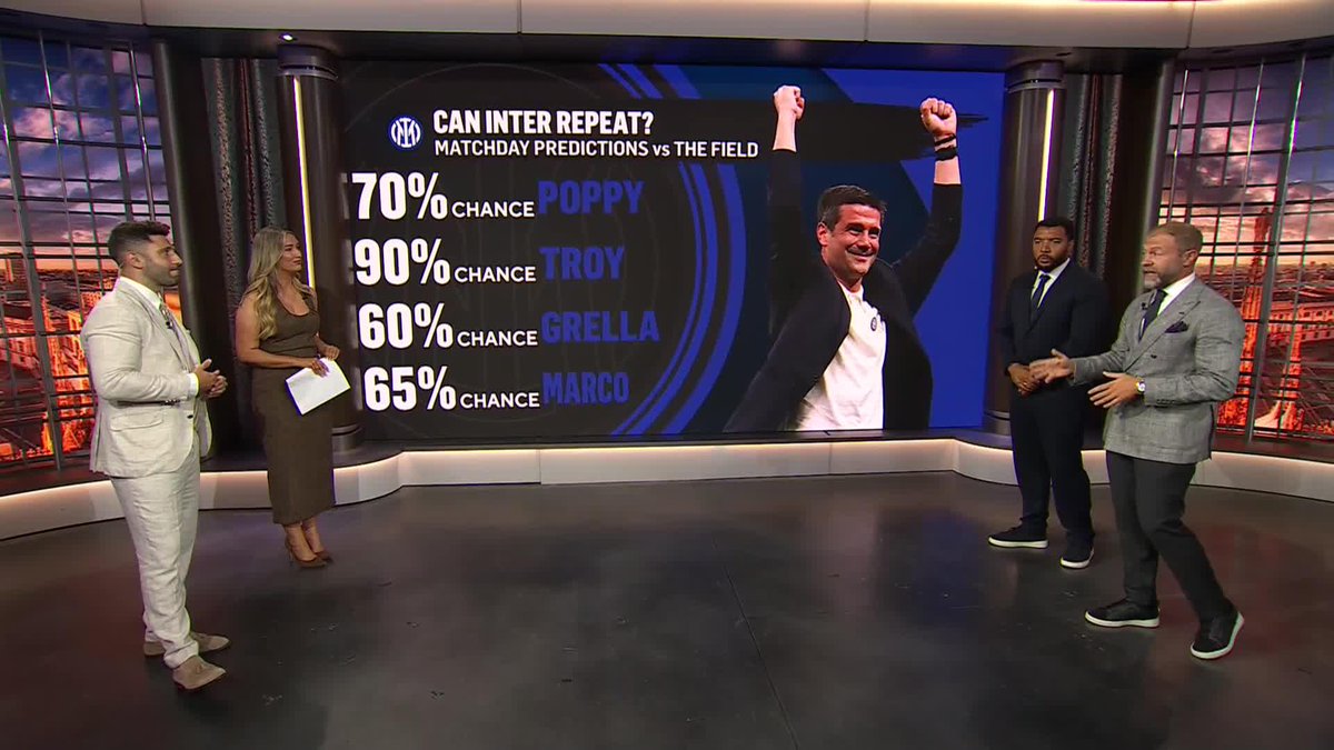 Inter to repeat as Scudetto winners? 🏆🏆 Poppy Miller, Marco Messina, Troy Deeney & Mike Grella think highly of the Nerazzurri's chances 👀