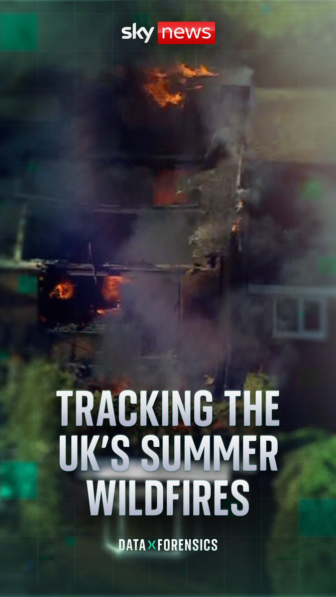 Sky's Data and Forensics team has revealed that over 18,800 hectares of land have burned across England and Wales, setting a record for this point in the year. Sky's Tom Cheshire breaks down the numbers. 📺