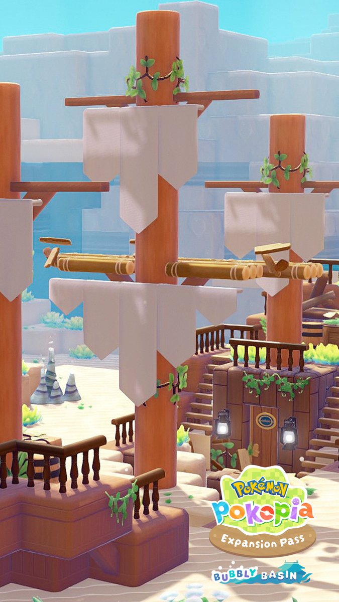 If you haven’t built a shipwreck in Pokopia yet, then this tutorial is for you! ⚓️ The full step by step tutorial, complete with a materials list and build dimensions, can be found on my channel 🫶🏻 #pokopia #pokemonpokopia