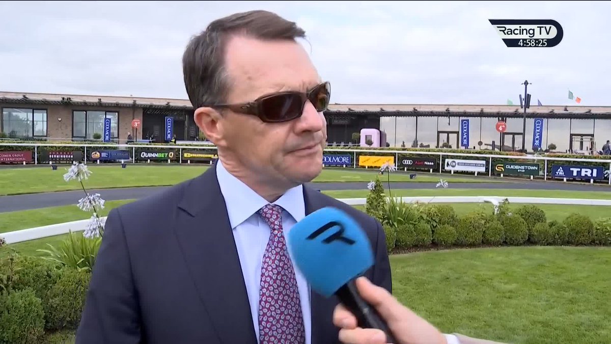"A lovely horse who would have learnt a lot today." Aidan O'Brien says Giant Sequoia - favourite for the 2027 Betfred Derby - will be "very exciting going forward" after victory earlier in the Futurity at The Curragh Racecourse Resolute Racing