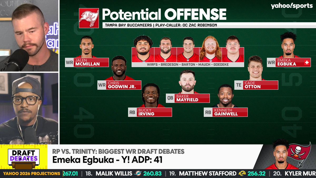 Will Emeka Egbuka bounce back in 2026? 👀 (via Yahoo Fantasy Forecast) Ray G | Matt Harmon