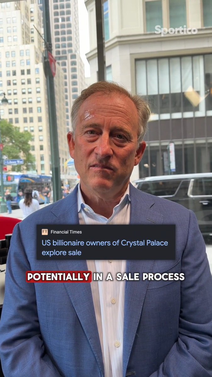 🇺🇸 Crystal Palace minority owner Josh Harris speaks on their openness to new investors.