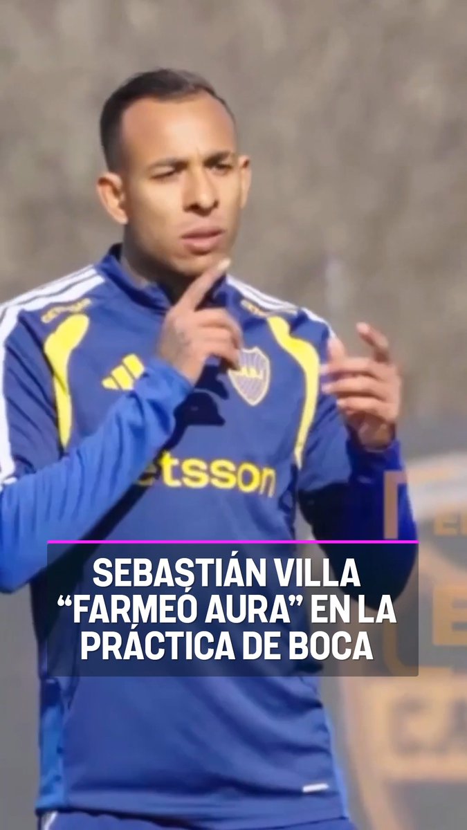 Boca se sumó a la tendencia y SEBASTIÁN VILLA estuvo FARMEANDO AURA en el entrenamiento 😅🇨🇴 📹: El Canal de Boca