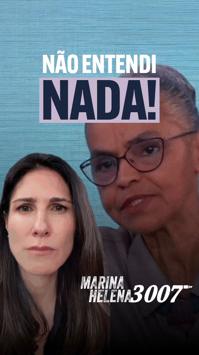 Alguém sabe o que a Marina, a Silva, está querendo dizer?