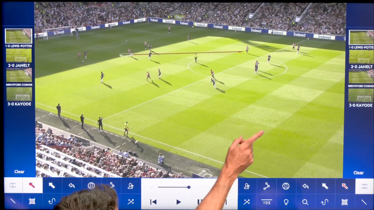 "He is two steps ahead of everyone else on the pitch" 🧠 Jamie Redknapp analyses Brentford's first goal against Spurs and the crucial role Mamadou Sangare played 🔍