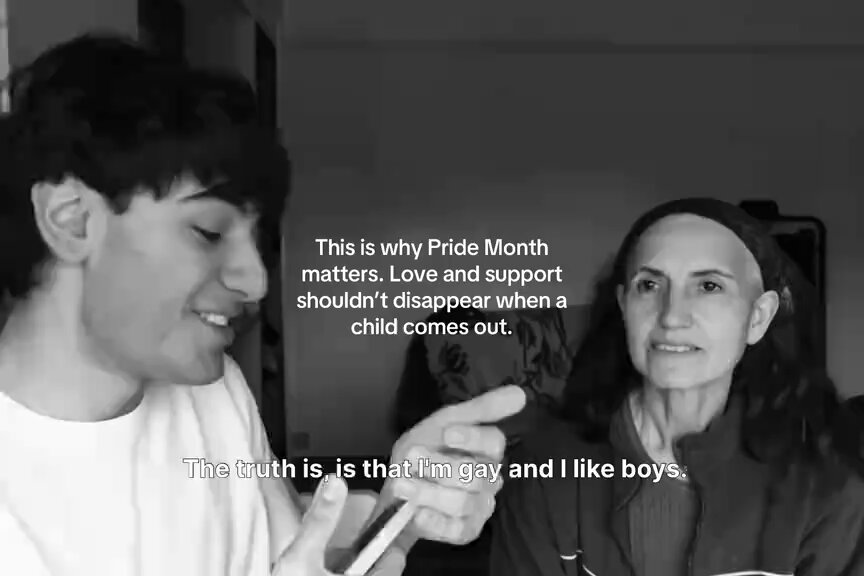 Never let someone else’s inability to accept you make you question your worth. You are loved. You are valued. You are enough. ❤️🏳️‍🌈🎥 watch out for the mom reaction.