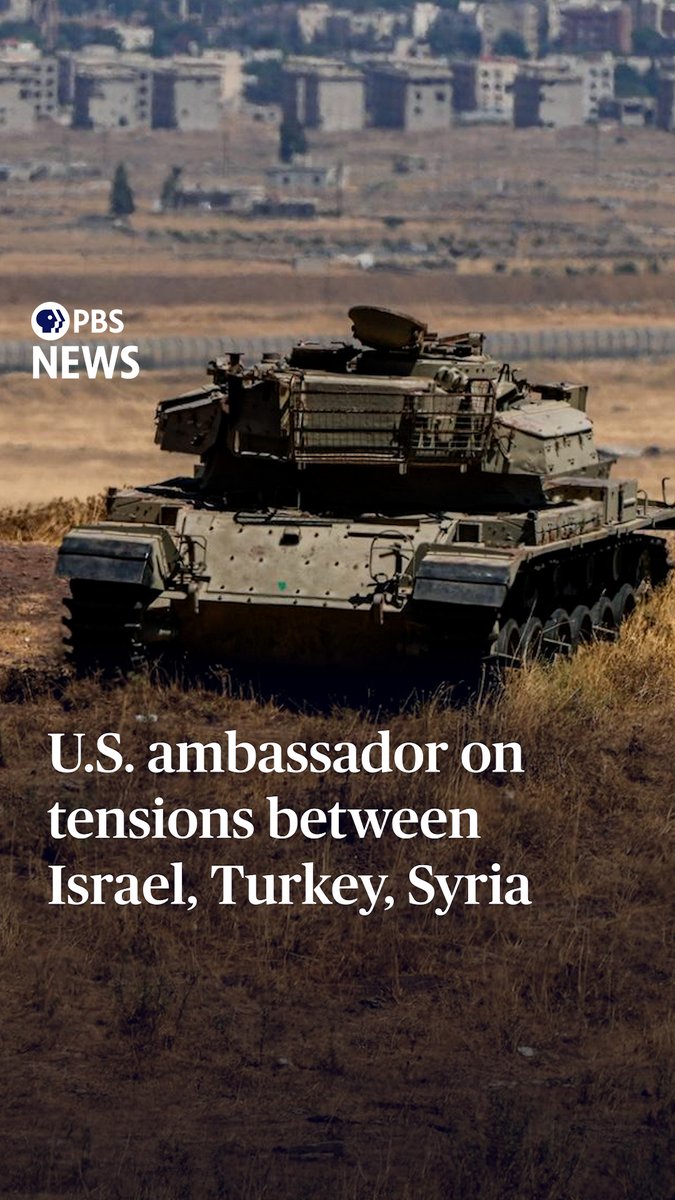 The Israeli military bombed an air base in Syria overnight Monday, sparking condemnation not only from Syria, but also from Turkey and the Trump administration. Tom Barrack, the U.S. ambassador to Turkey and special envoy to Syria, accused Israel of an “unnecessary escalation that does not advance regional stability.” Nick Schifrin spoke with Barrack to discuss the tensions. spoke with Barrack to discuss the tensions.