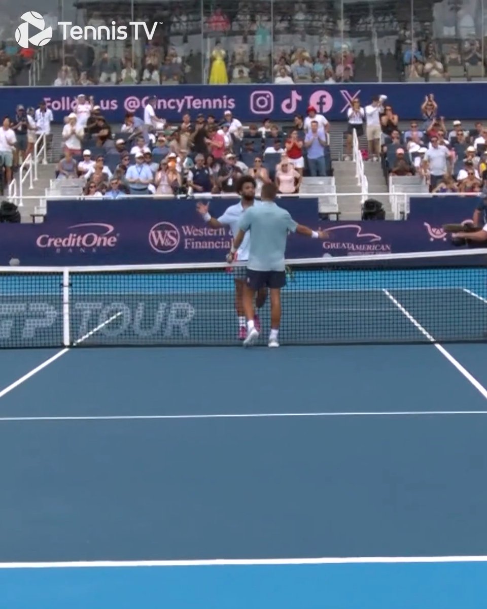 Fils to his biggest final 💥 Court-level as Arthur Fils breaks new ground in Cincinnati! ATP Tour #CincyTennis