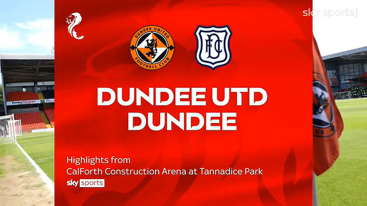 🔵 DUNDEE IS BLUE! Derby Day ends in victory for Steven Pressley’s side as they beat Dundee United 2-0! ⤵️