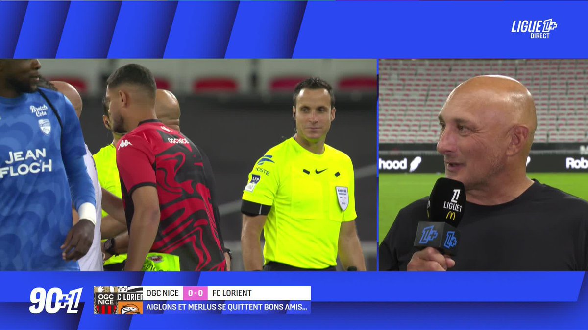 🎙️ Olivier Pantaloni : "Les liens qui se sont créés la saison passée ne pourront jamais s'effacer." Les retrouvailles de l'ex-coach du FC LORIENT 🐟 avec ses anciens joueurs 🥰 #OGCNFCL