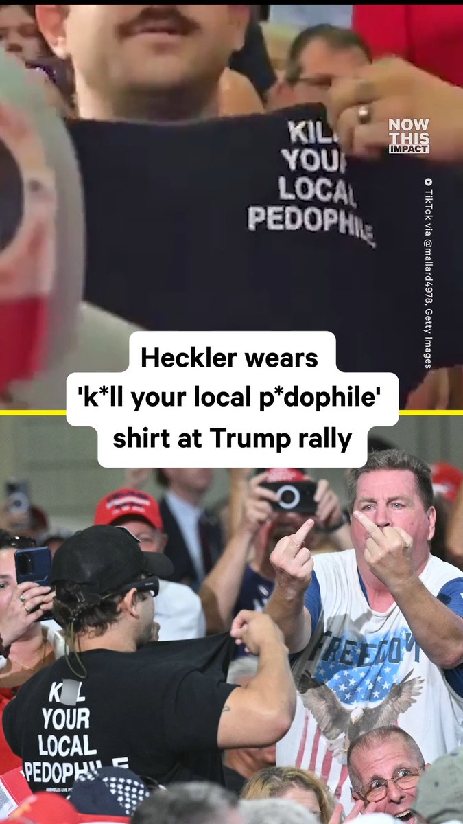 The MAGA crowd is boo-ing the guy AGAINST p*dos... what does that say?