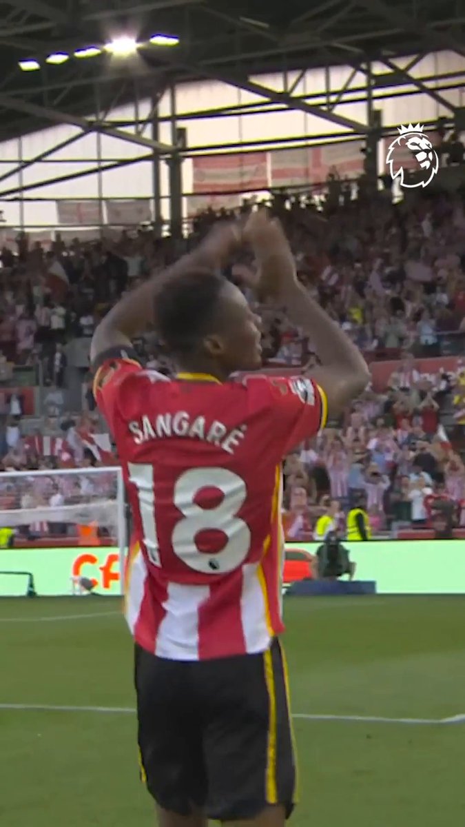 Mamadou Sangare making an instant impact 👊 Brentford FC