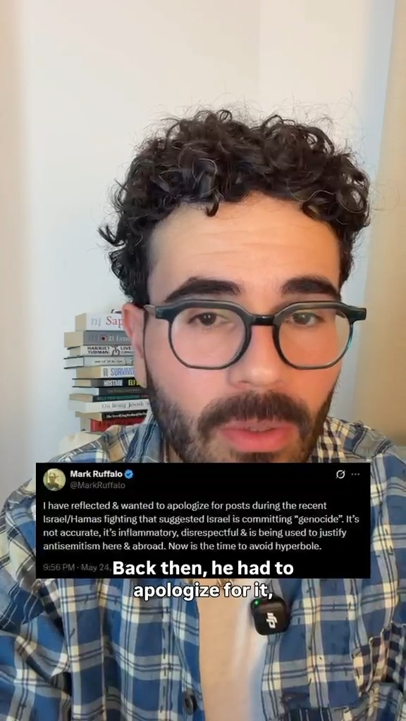Mark Ruffalo draws everyone to know that David Ellison's father's colleague said Oracle would support Israel after October 7th so you should stand against a Paramount-Warner bros. merger. Sounds conspiratorial? Well, that’s Mark Ruffalo.