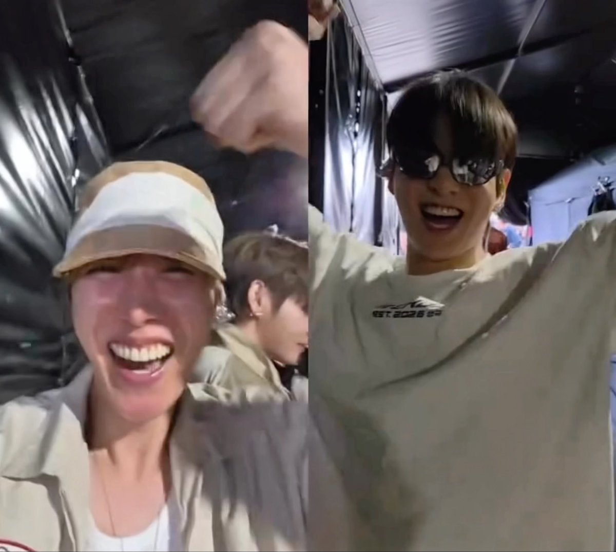 hobi watching jungkook dancing before soundcheck 😭