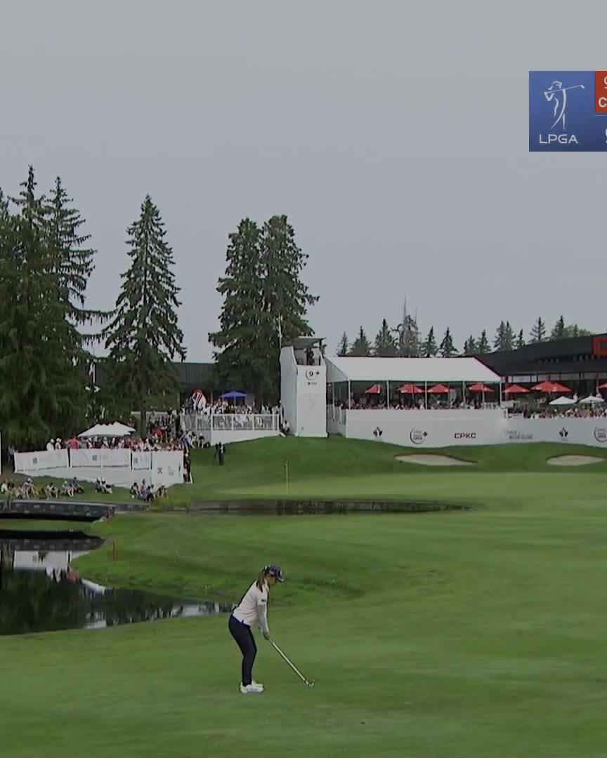 Yuri Yoshida is chasing the lead 🏃‍♀️ Birdie on No. 9 gets her to -4 for the day