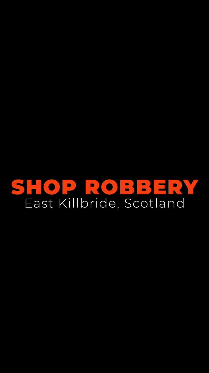 A guy robbed a shop in eastkilbride (Scotland) with a machete..