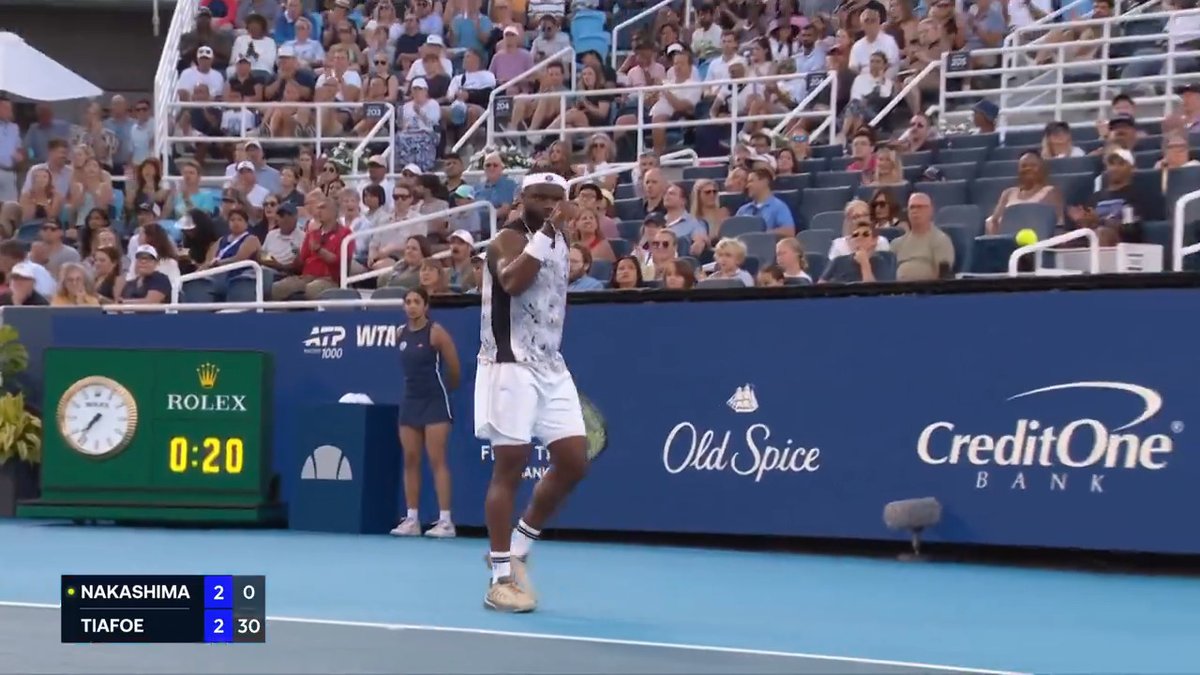 Dictating play, the Tiafoe way. Cincinnati Open | #CincyTennis | Frances Tiafoe