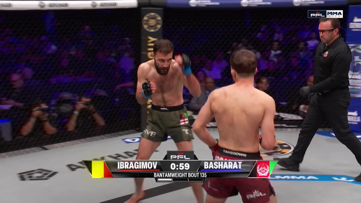 IBRAGIMOV CONNECTS FOR THE KNOCKDOWN 🔥 #PFLTampa presented by @visitspc | 📺Prelims LIVE NOW on the ESPN App | Main Card 9PM EST on ESPN