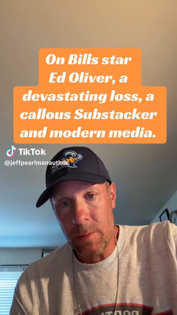 Jeff Pearlman really explains this whole Ed Oliver horrible situation so well. Shame on that farmer guy #billsmafia