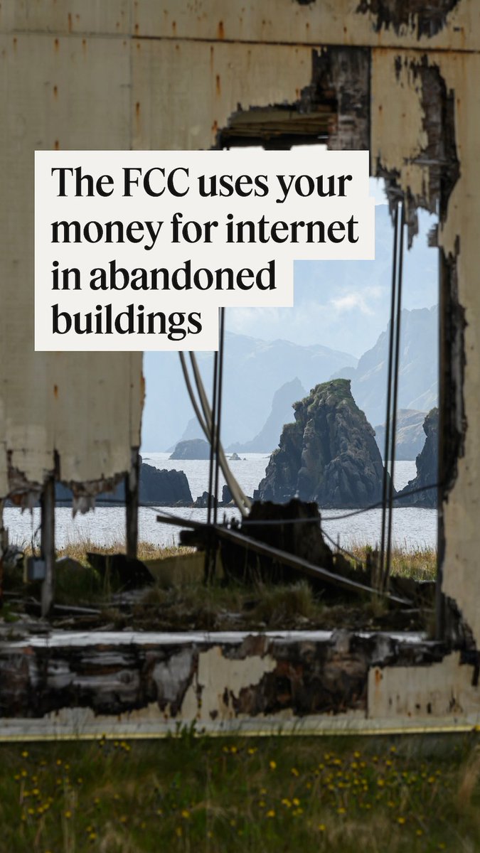 On Alaska’s Adak Island, it costs more than $340,000 per year to provide hundreds of buildings — all but a few of them empty — with internet access no one uses. The money being wasted is yours. Read the full story: