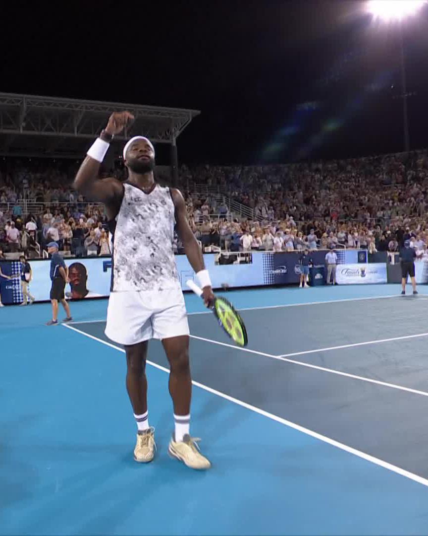 Foe Sho 🔥 The moment Frances Tiafoe defeated Nakashima 7-5 6-3 to reach his second career Masters 1000 final! #CincyTennis