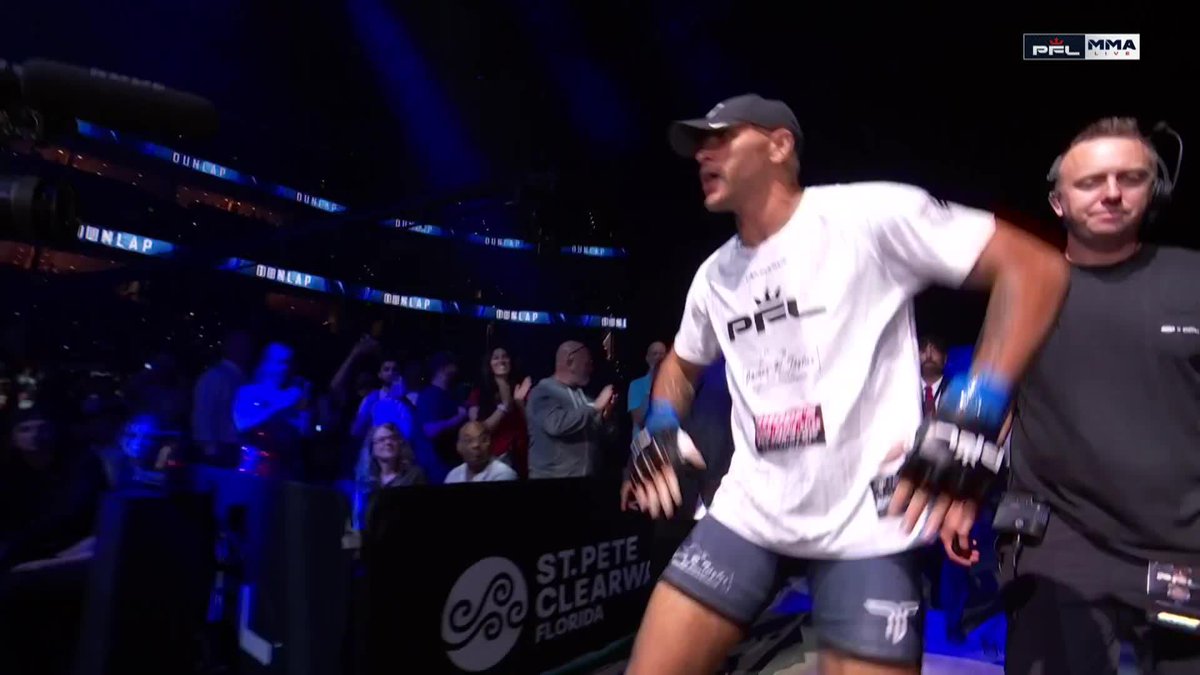 Roland Dunlap knows how to get the people going 🔥 The Main Card starts NOW! #PFLTampa presented by @visitspc | 📺LIVE NOW on ESPN