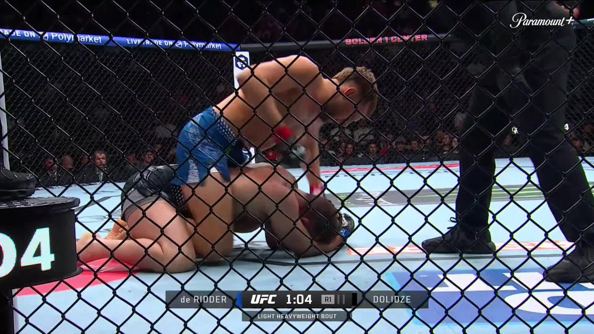 REINIER DE RIDDER JUST FINISHED ROMAN DOLIDZE IN THE FIRST ROUND DOMINANT WIN FOR RDR IN HIS LIGHT HEAVYWEIGHT DEBUT #UFCSacramento