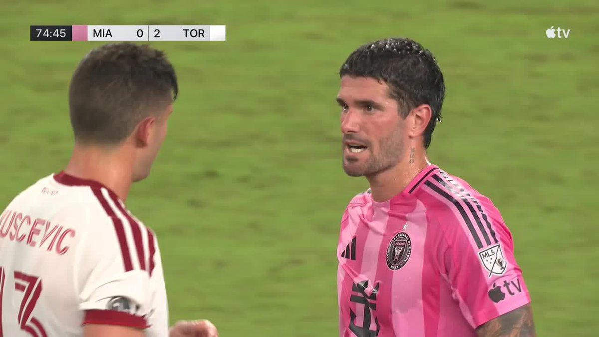 LA PERSONALIDAD DE RODRI… De Paul discutió cara a cara con Kuscevic en la segunda parte de la caída 1-2 de Inter Miami con Toronto FC. 📺 Major League Soccer on Apple TV