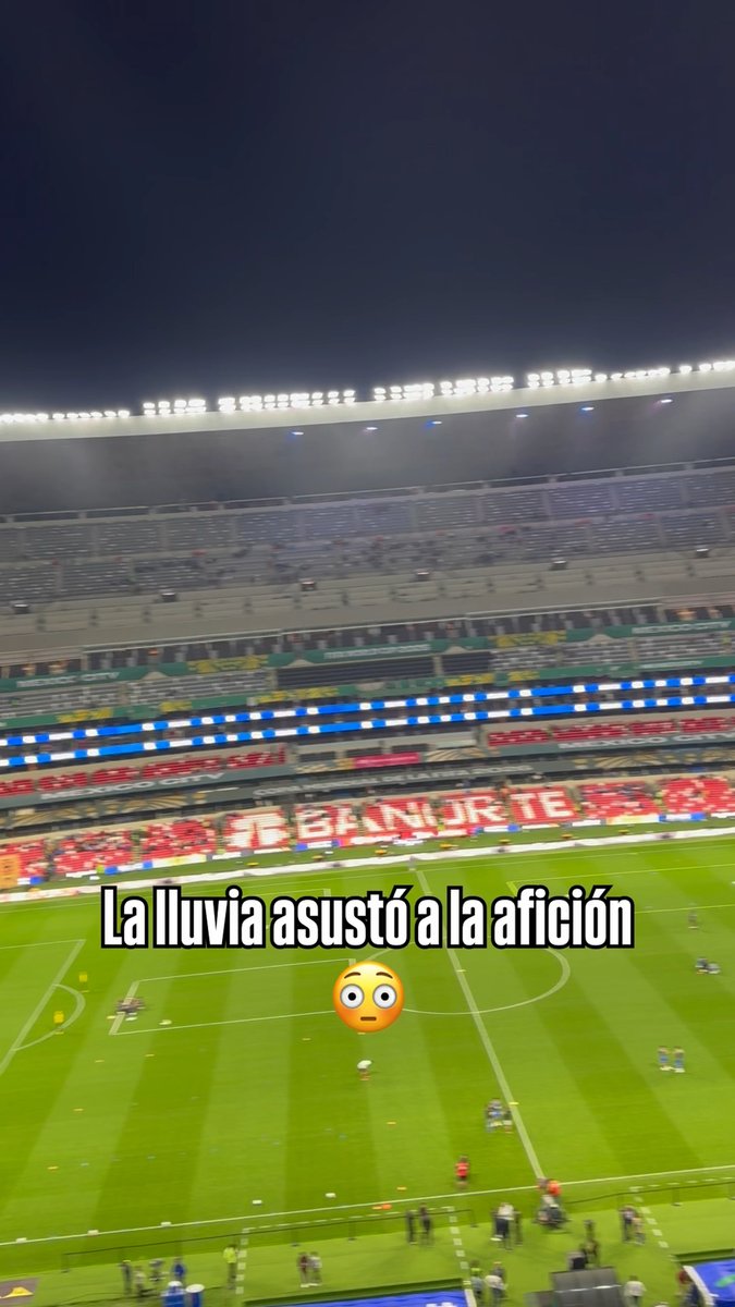¡Casi vacío! Así luce el Estadio Banorte tras la fuerte lluvia en la CDMX 😮
