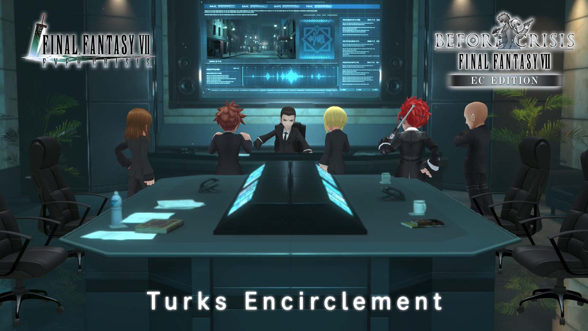 New Chapter Coming Soon BEFORE CRISIS -FINAL FANTASY VII- CHAPTER 3 Turks Encirclement will be available starting Aug. 26 7:00 PM PDT! We hope you enjoy the final chapter! #FF7EC #BCFF7