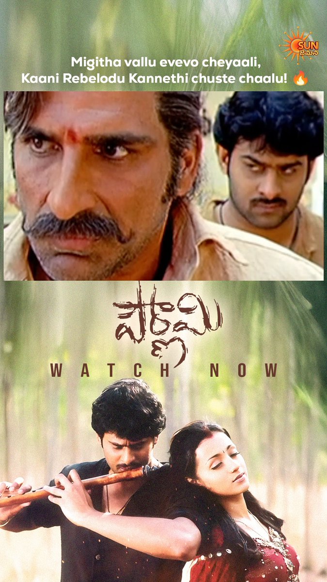 Rebelodi mass power 🔥🔥🔥 #Pournami #WatchNow #SunGemini