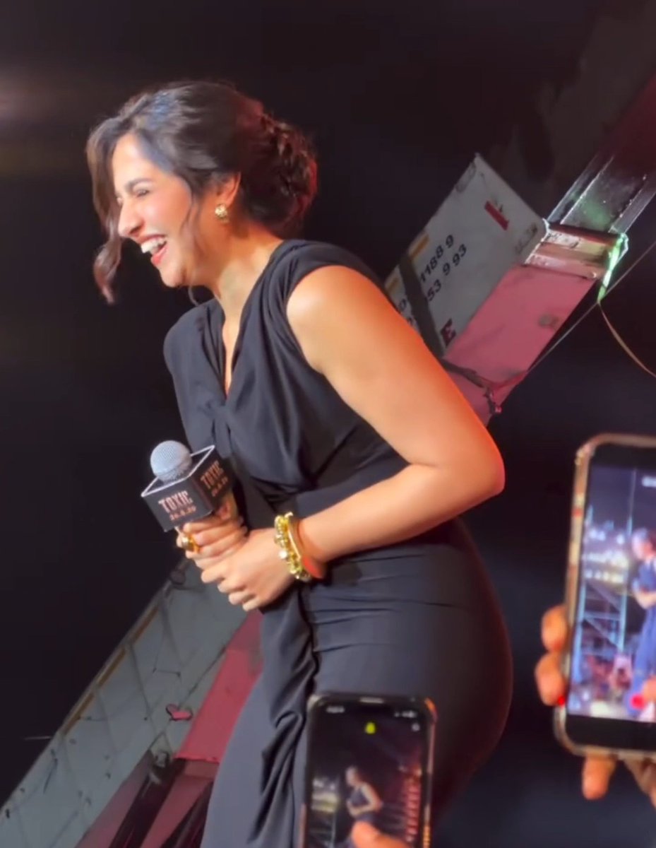 #RukminiVasanth - Watching her Smile in that Close Moment is Epic Feel - at #ToxicTheMovie PreRelease 🤩🤩🤩🤩