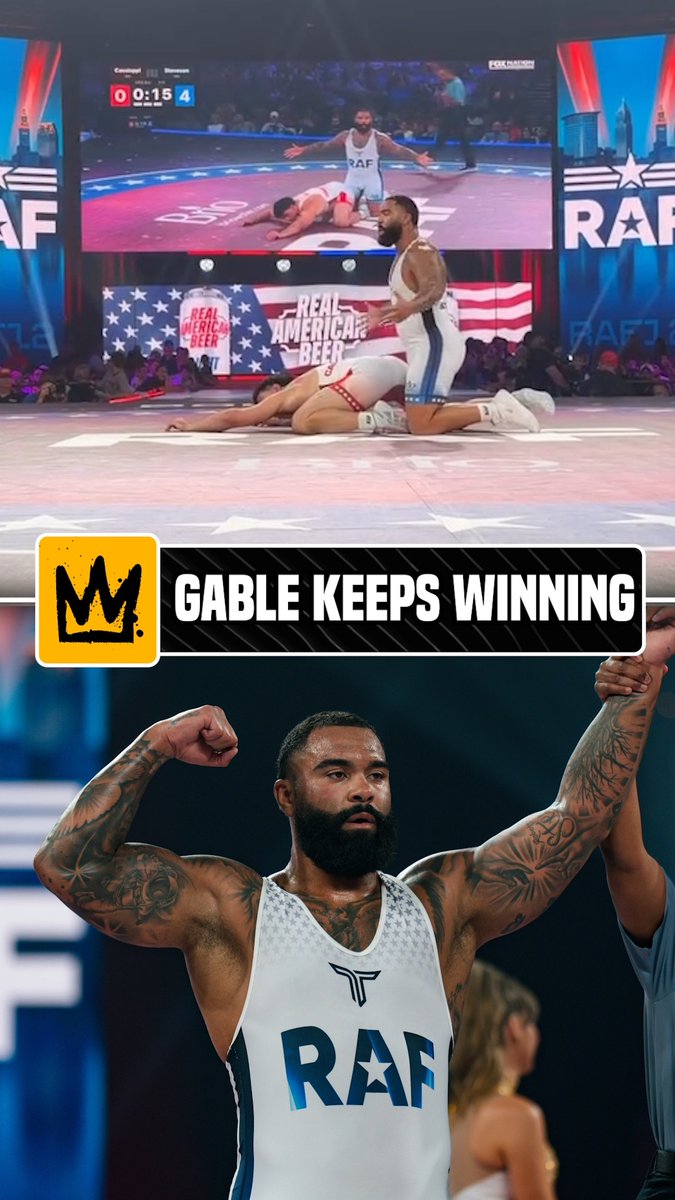 Gable Steveson keeps dominating multiple combat sports 😤 #RAF12