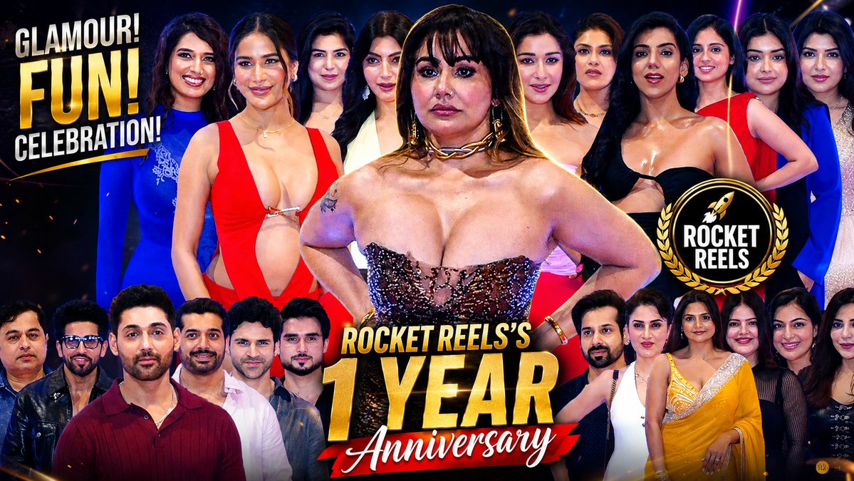 UNCUT | Rocket Reels's 1 Year Anniversary | Akanksha Puri,Nyraa Banerjee,Poonam Pandey,Divya Agarwal,Kangna Sharma,Brijendra kala,Parree Pande,Abraz khan,Sonnal Singh,Rasha Kirmani,Kunal Verma,Hameed shah,Nikita Gaikwad & Others #poonampandey #kangnasharma #divyagarwal #ZoomNews