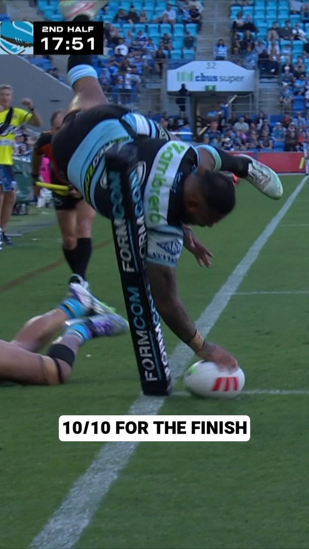 Sione Katoa the acrobat! 🤯 #NRL