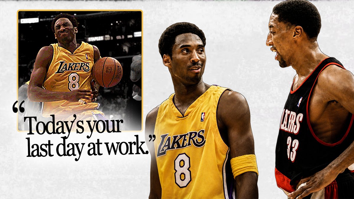 I made a documentary about one of my all-time favorite Kobe Bryant stories: Kobe Bryant is sitting at the back, watching a TV bolted to the ceiling. On the screen? Scottie Pippen, doing a pre-game interview, talking about how Portland is going to fight back. Kobe says, "You're crazy, man. Today's your last day of work."