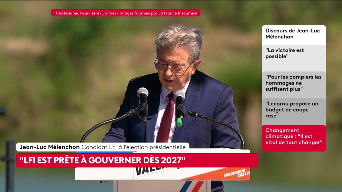 🔴 🗣 "En créant les écorégions, nous allons commencer à changer la nature de l'État (...) Si l'on veut passer à la nouvelle étape, il faut créer l'État écologique", déclare Jean-Luc Mélenchon, candidat LFI à la présidentielle 2027. #canal16 #AMFIS2026