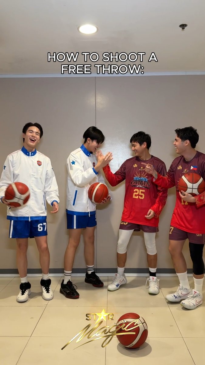 🇵🇭🇹🇭This is how you free throw…SEA-bling style with Emilio, River, Teshow, and Ping😎 ▶️Watch the #StarMagicAllStarGames2026 LIVE and catch the All-Star Fancams featuring your fave Star Magic artists for only ₱79*. Go to the ABS-CBN Entertainment YouTube Membership and click "JOIN," or book via iWantTickets. AVAILABLE WORLDWIDE | *Additional charges may apply #StarMagicxGMMTV #TatakStarMagic