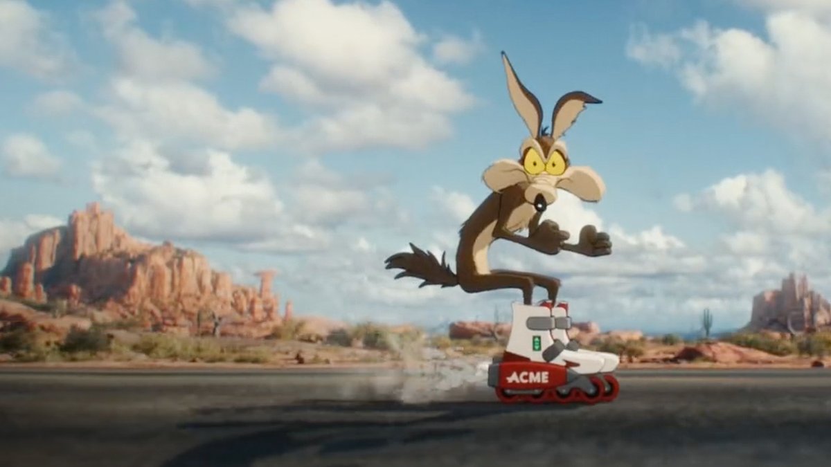 Wile E. Coyote chases after Road Runner in this new clip from #CoyoteVsAcme. Racing into theaters on August 28.