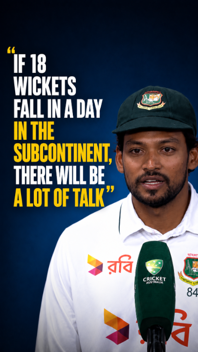 Najmul Hossain Shanto did not mince his words when talking about the Mackay pitch 🗣️