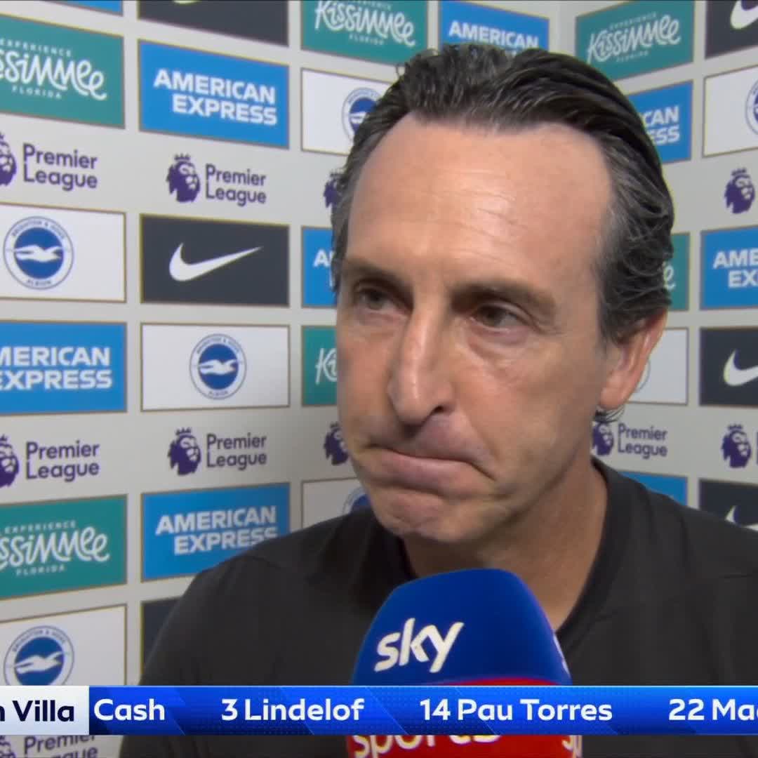 "Silence" 🤫 An unusual response from Unai Emery 😅