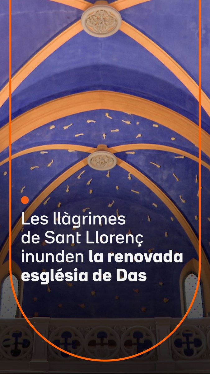 “Ho hem aconseguit!” L’església de Das ha reobert, després de set anys tancada, amb un aspecte renovat. La transformació ha estat obra de l’artista local Penélope Clot, que hi ha plasmat les Llàgrimes de Sant Llorenç. “És molt emocionant!”