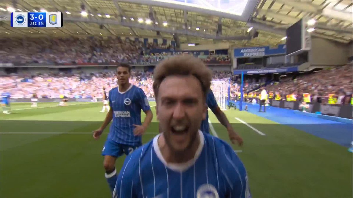 "Absolutely INCREDIBLE!" Jack Hinshelwood scores two in a matter of minutes and Brighton are ripping Aston Villa apart! 🤯