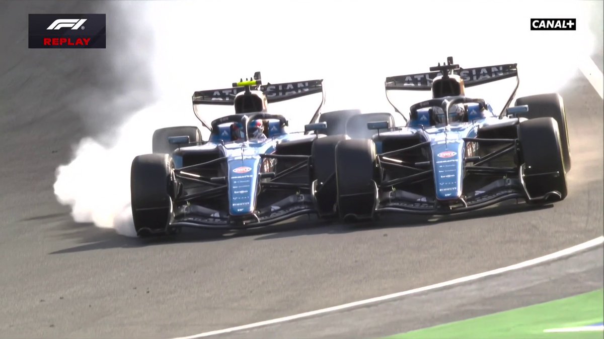 Contact entre les deux Williams ! 💥 #DutchGP #F1