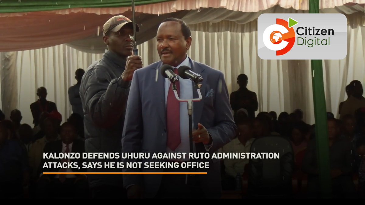 Kalonzo defends Uhuru against Ruto administration attacks, says he is not seeking office