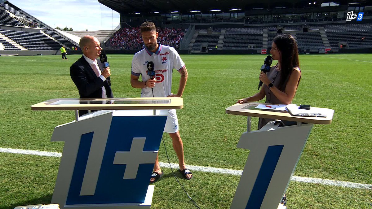 🎙️Olivier Giroud : "Davide Ancelotti nous parle souvent à travers des métaphores et utilise la mythologie grecque. Ce sont des messages assez forts." Le buteur du LOSC nous parle de son nouveau coach. #SCOLOSC