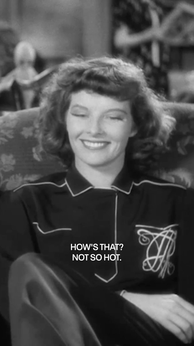 Four-time Academy Award winner Katharine Hepburn redefined the Hollywood leading lady mold with her independence, intelligence, and unmistakable spirit. A true screen icon, her legacy continues to inspire generations. #SummerUnderTheStars Scene from STAGE DOOR ('37) 🎥.