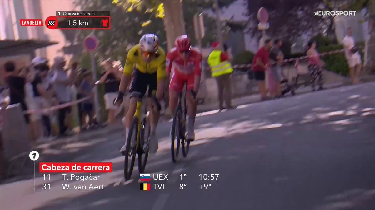Un 𝒄𝒐𝒉𝒆𝒕𝒆 llamado Matthew Brennan 🚀 El portento británico se lleva la etapa tras el intento lejano de Van Aert. Pogacar bonifica y retiene el liderato. #LaVuelta26 #LaCasadelCiclismo